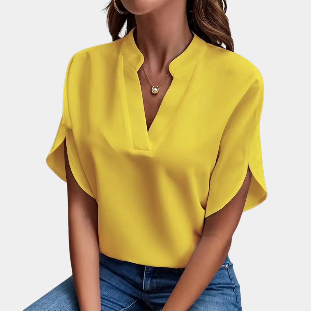 Aiva | Women's Short Sleeve Blouse | Summer