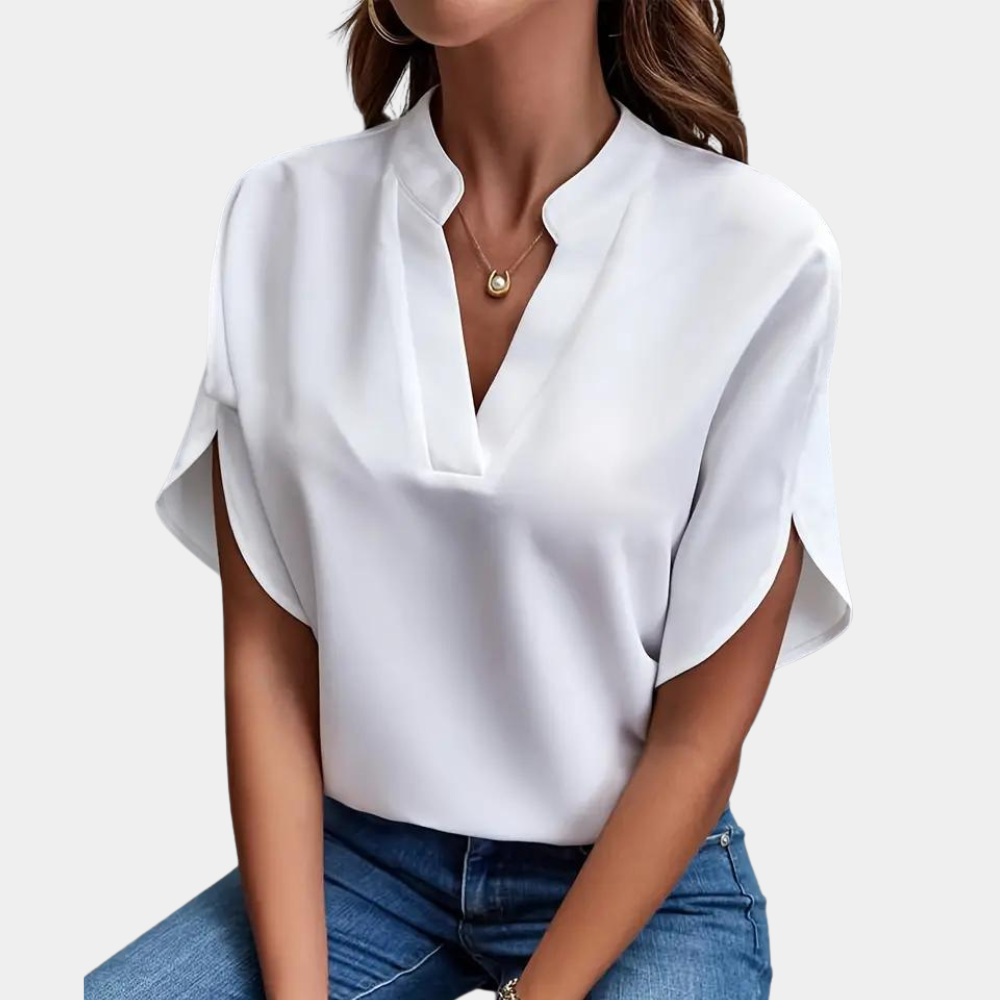 Aiva | Women's Short Sleeve Blouse | Summer