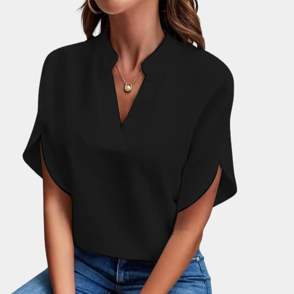 Aiva | Women's Short Sleeve Blouse | Summer