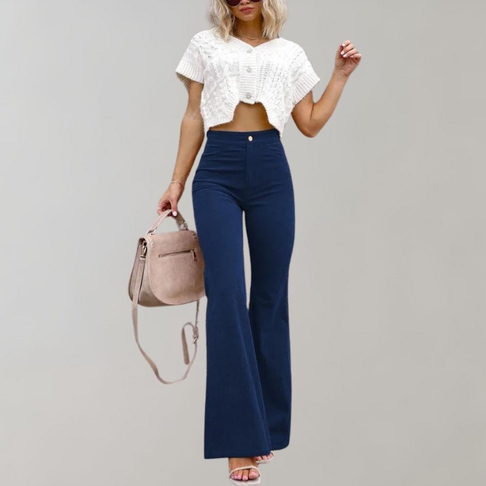 Abel | Women's Flared Trousers | Corduroy