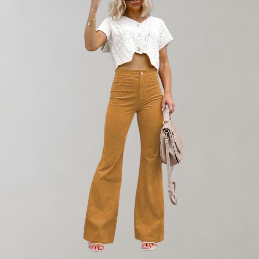 Abel | Women's Flared Trousers | Corduroy