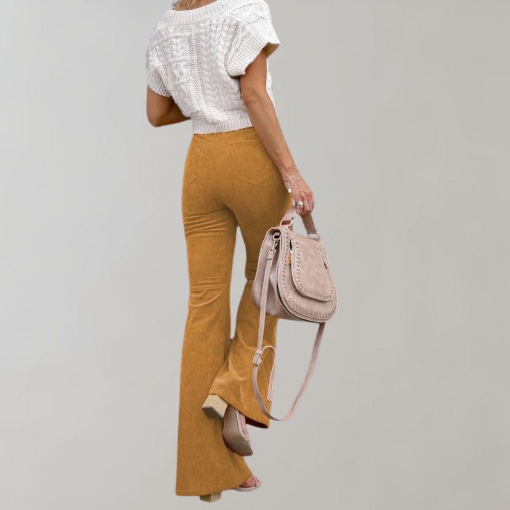 Abel | Women's Flared Trousers | Corduroy