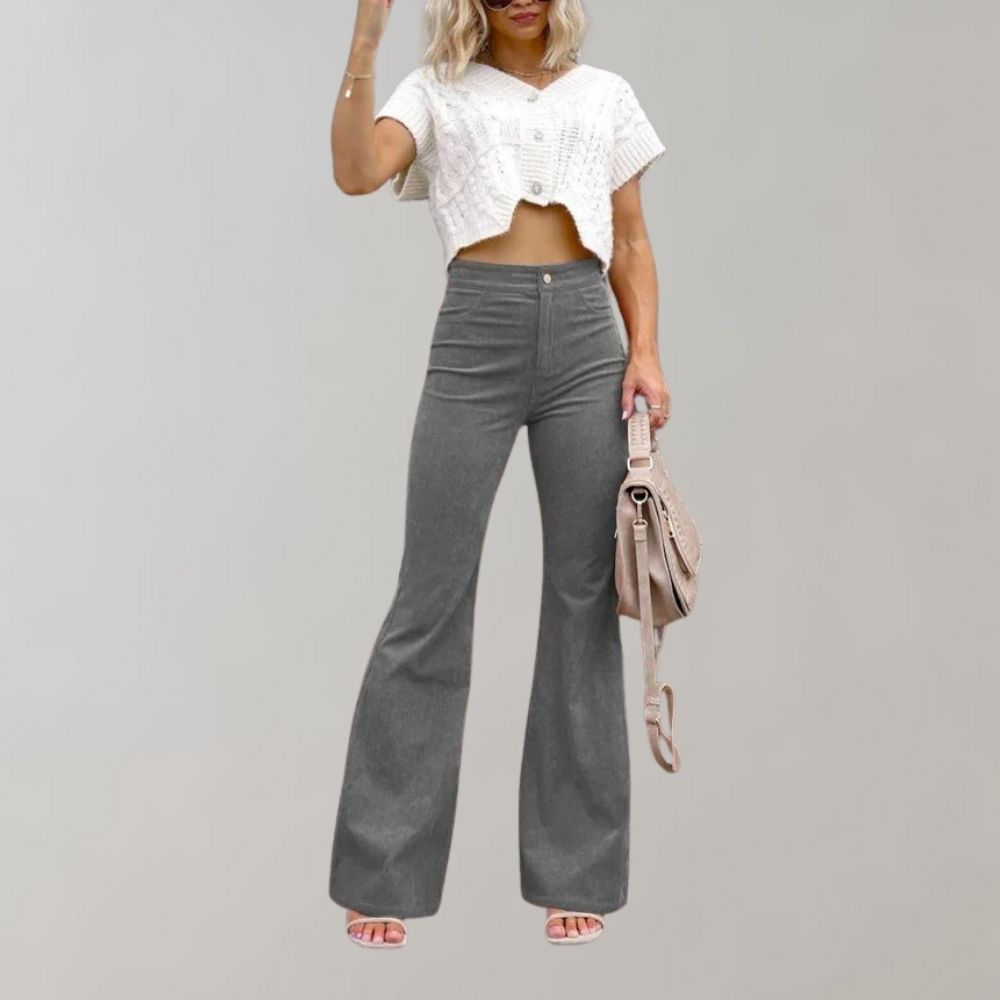 Abel | Women's Flared Trousers | Corduroy