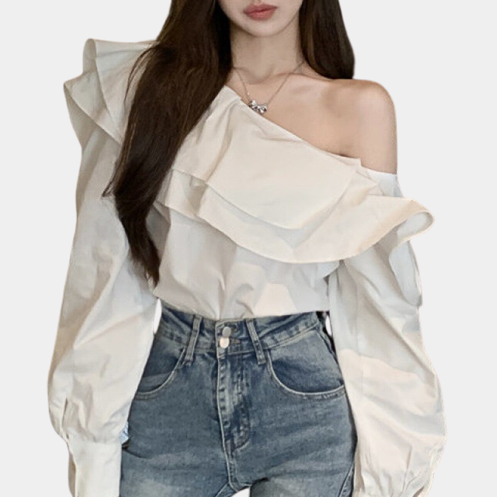 Alena | Women's Off the Shoulder Blouse | Assymetrical