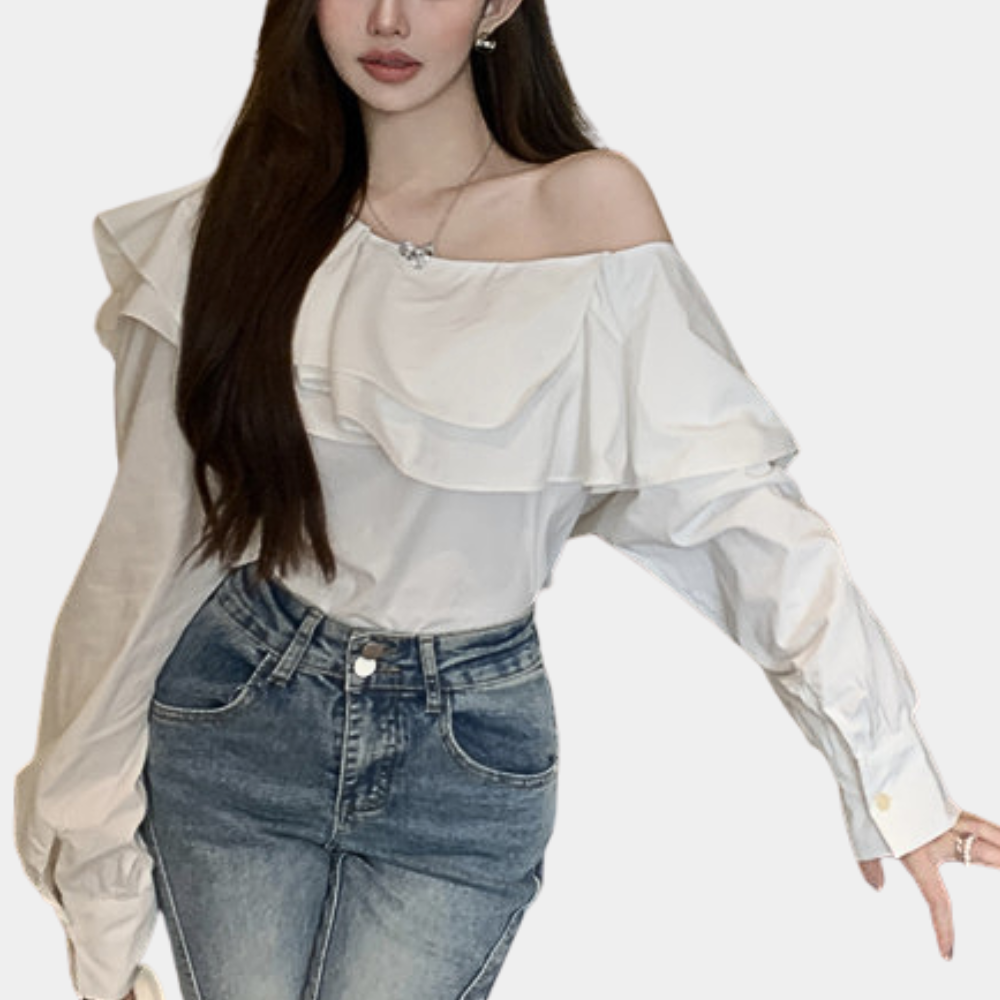 Alena | Women's Off the Shoulder Blouse | Assymetrical