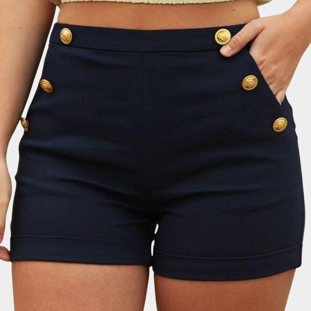 Agata | Women's High Waisted Shorts | Casual